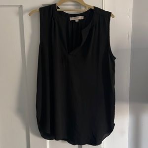 Black Loft sleeveless blouse